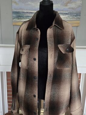 Jachs Corduroy Collar Jacket in Brown and Blue